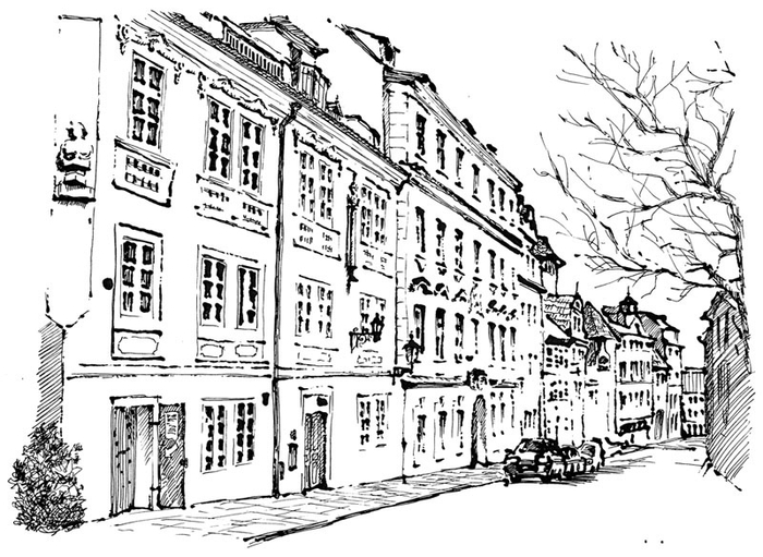 пражская улочка