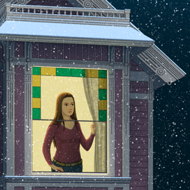 Пайпер в окне