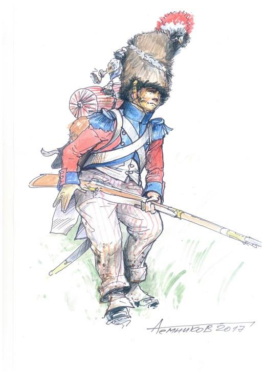 Раскадровка для фильма. Рядовой 4-го Швейцарского полка. 1812 год