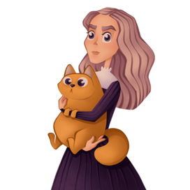 Женщина с кошкой