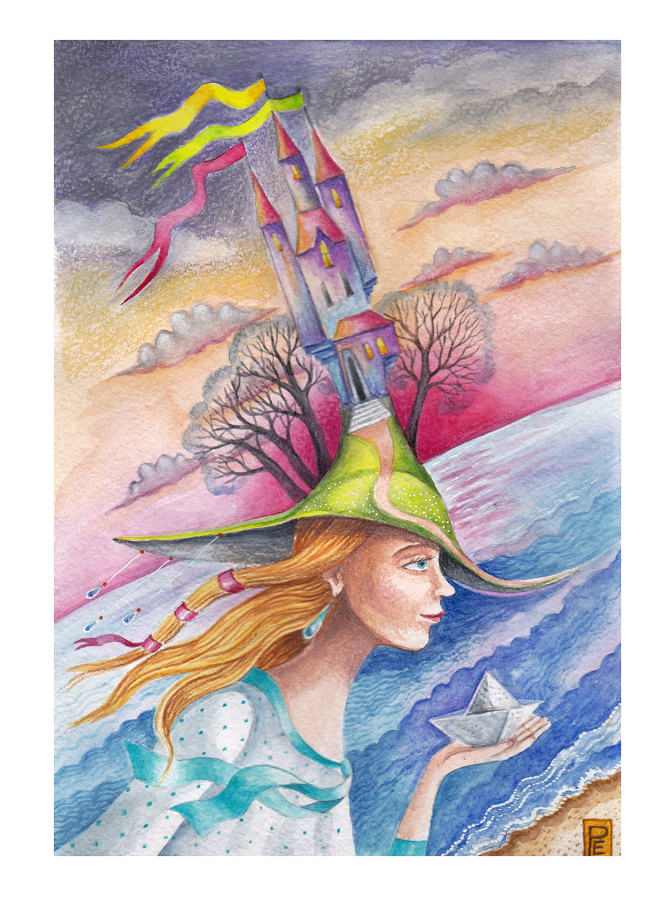 Шляпа "Бумажный кораблик"