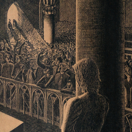 Иллюстрация к произведению В.Гюго "Собор Париской Богоматери"