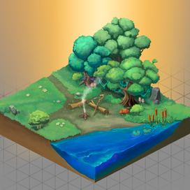 изометрия ланшафт