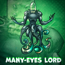Many-eyes Lord / sticker / shwedda_the_negative_adventures 
