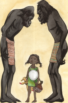 Иллюстрация к книге В.Руднева Гимбаго, древняя тайна джунглей