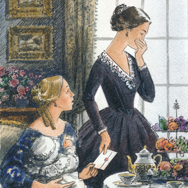 Иллюстрация к роману Элизабет Гаскелл "Север и Юг"