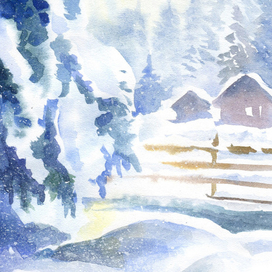 winter sketch