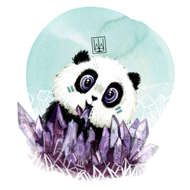 Панда и кристалл