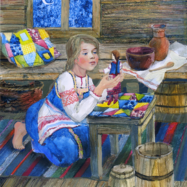 Иллюстрация к "Сказке о Василисе прекрасной"