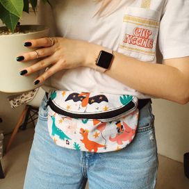 Иллюстрация на поясную сумку для Никиты Грузовика