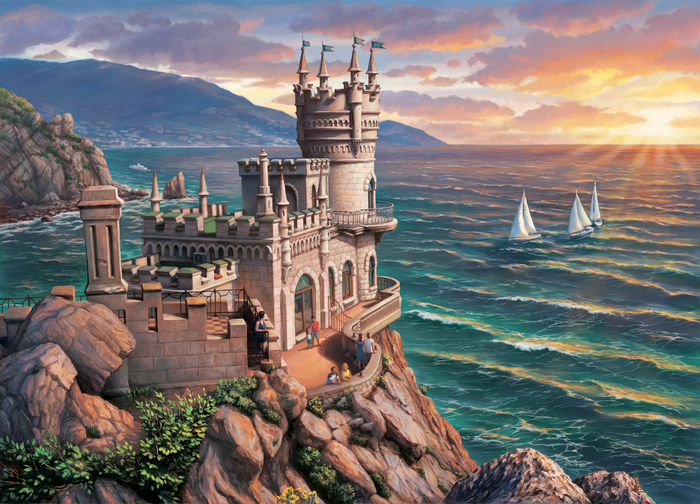 Ласточкино гнездо закат