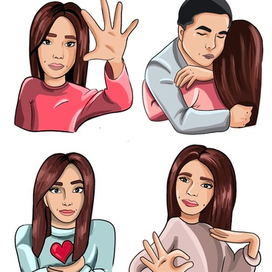 стикеры для социальных сетй