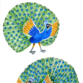 Два павлина