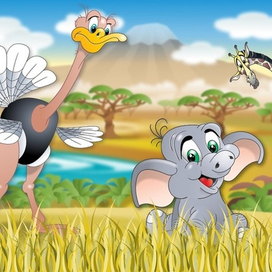 Скетч к интерактивной сказке "Любопытный слоненок"