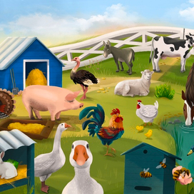 Животные на ферме