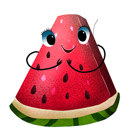 Веселые овощи и фрукты