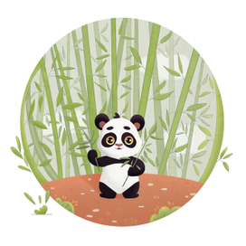 панда с бумбуком