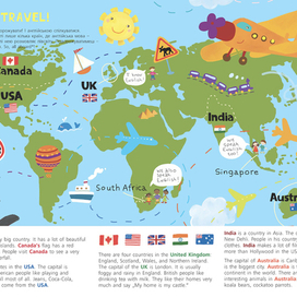 Карта мира с английским уклоном