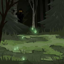 Кто-то на болотах