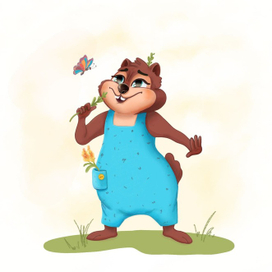 Персонаж Бурундук 