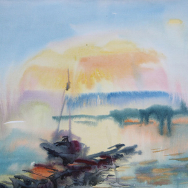 Закат на Каме