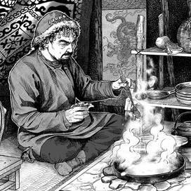 Frame from the manga "Fruits of the imagination. Nevelskoy"