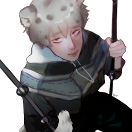 маскот художника, нарисованный по трейду