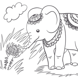 Слоник в Африке