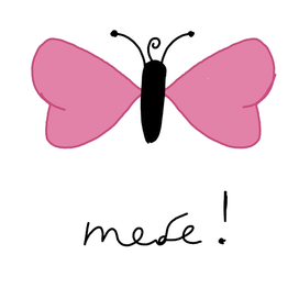 Открытка с бабочкой