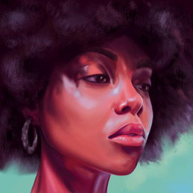 Портрет афроамериканской девушки