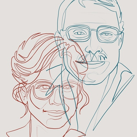 Линейный портрет #1