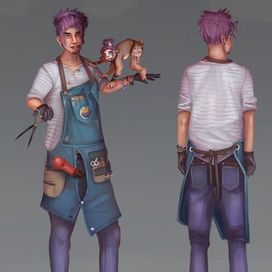 hairdresser|concept art