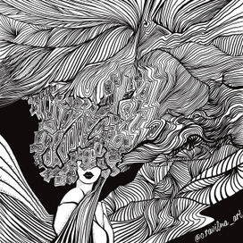 Лайн арт. Графика. Тушь.