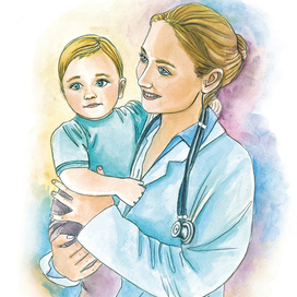 Иллюстрация для детской клиники