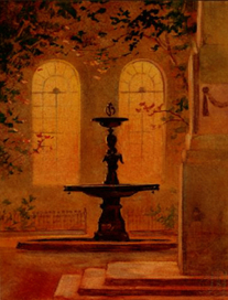 Румянцевский садик. Окна Академии Художеств.