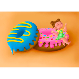 "Девочка с пончиками"