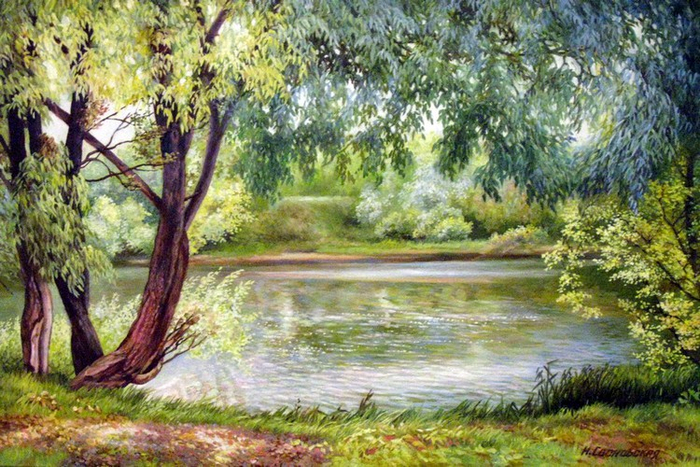 Немного солнца у быстрой воды