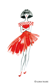 Красный черный белый горошек 2