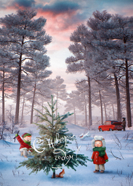 Новогодняя открытка 1