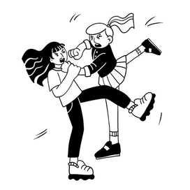 Драка девочек