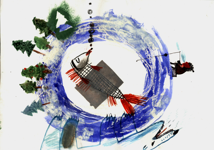 рыба уже спит