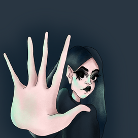 Приложите руку к экрану 