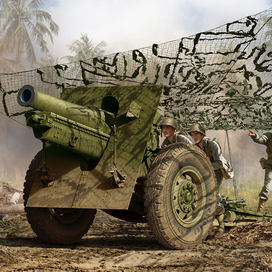 US m1918 155mm howitzer (box art for Das Werk)