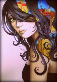 Ночь окутывает город.