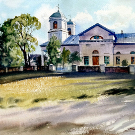 Римский католический храм,,Девы Марии,,г.Варакляны,Латвия