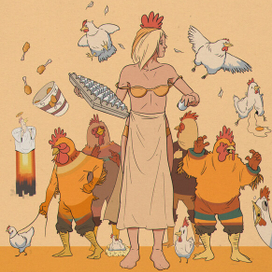 Реклама яичек куриных