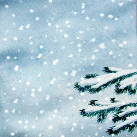 Тихо падает снег