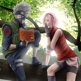 "Naruto" - Kakashi Hatake and Sakura Haruno 