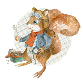 Бельчонок механик