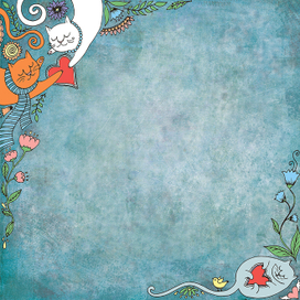 Лист скрап-бумаги из коллекции "Мур-мур"